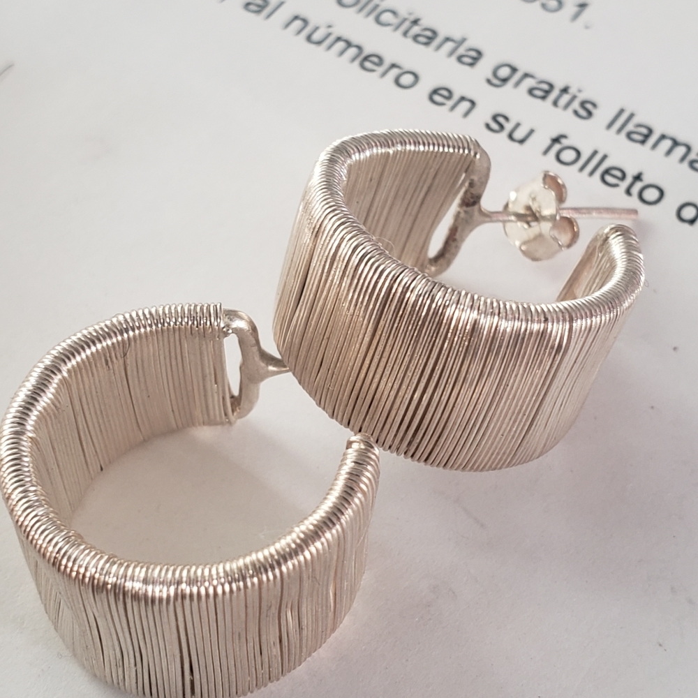 Silver earrings